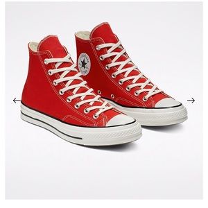 SOLD DONT BUY-RED CHUCK 70 HIGHTOP CONVERSE